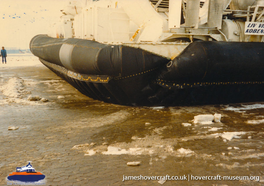 AP1-88 hovercraft with the Scandinavian company SAS -  (credit: The <a href='http://www.hovercraft-museum.org/' target='_blank'>Hovercraft Museum Trust</a>).